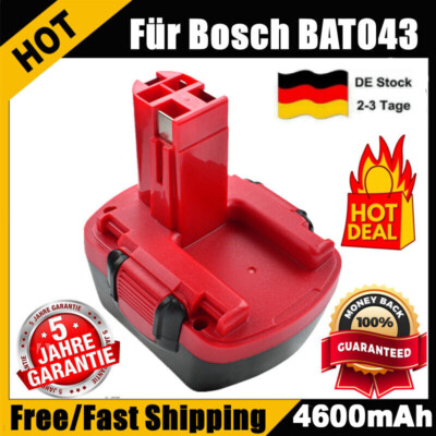 12V 4800mAh Ersatzakku Für Bosch BAT043 BAT045 2607335262 PSR 12VE-2 GSR 12-2