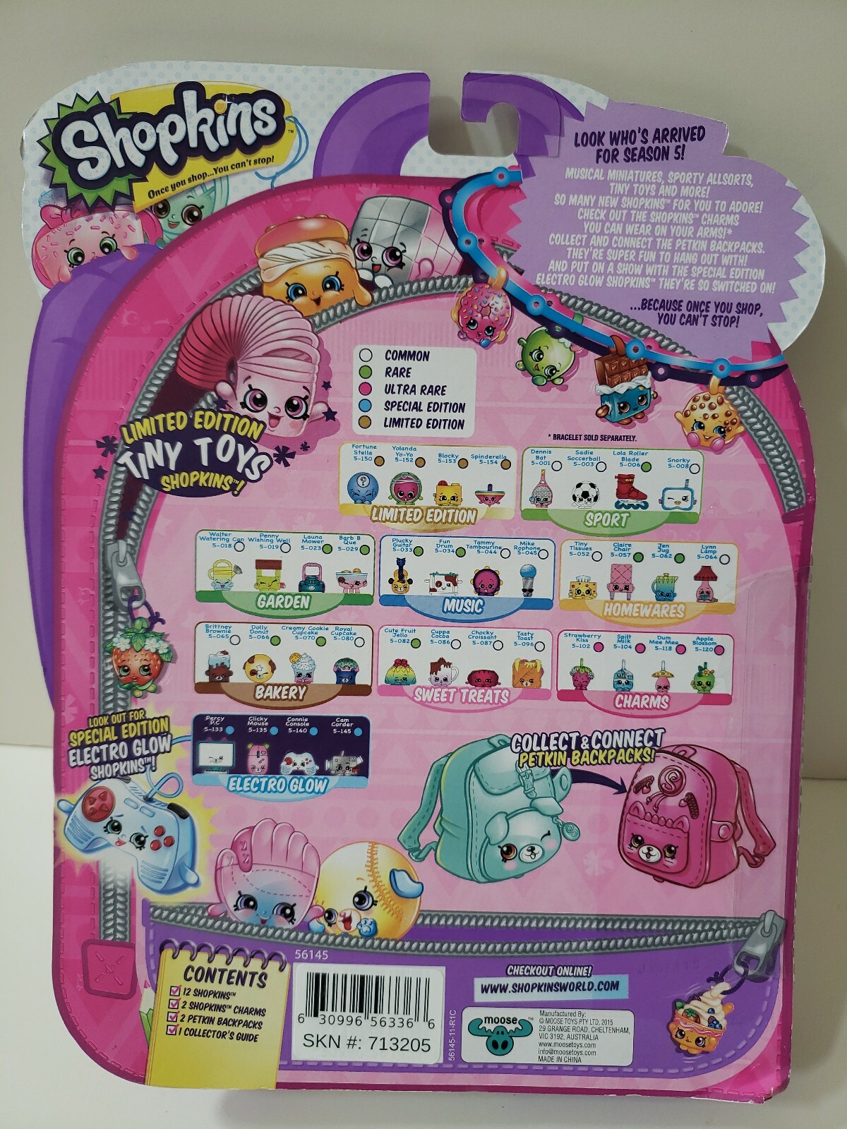 Shopkins Season 5 12 Pack SwapKins Party Exclusive Golden Kooky Cookie ...