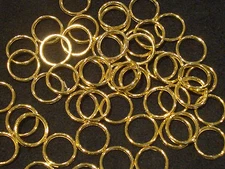 100 Roman Shade Sew On Brass Rings, Cord Guide, Tie Backs & Crafts Free Shipping