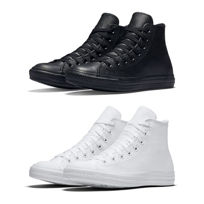 leather hi top converse