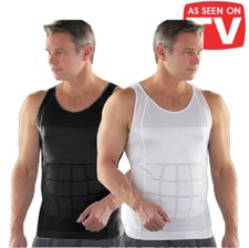 FAJAS Mens Body Slimming Tummy Shaper Underwear Shapewear Waist Slim Girdle Vest