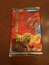 1995 Marvel Metal Inaugural Edition Factory Sealed Pack Human Torch