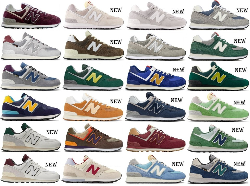 Zapatos New Balance ML574 ML U 574 Hombre Mujer NB Piel Azul 41 42 43 44 45