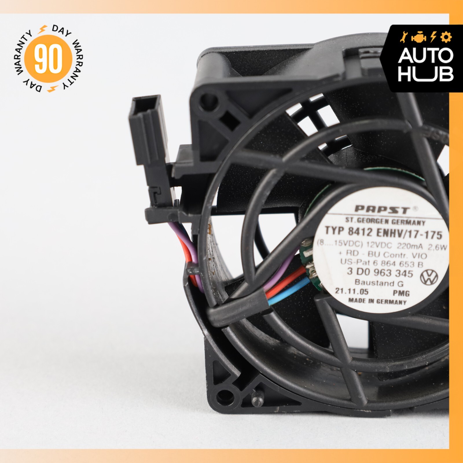 Bentley Continental Flying Spur Front Right or Left Seat Blower Cooler Fan 58k