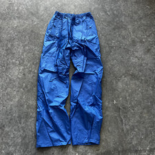 VINTAGE Columbia Mens XL Waterproof Rain Pants 100 PVC Shell Blue Style 1625