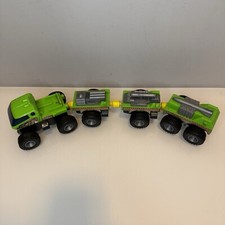 Vintage Blue-Box Hong Kong Military Missile Transport Snake Vehicle Green Retro