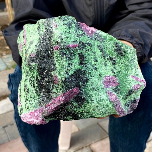 5.31LB Natural green Ruby zoisite (anylite) crystal Chakra Healing Energy - Picture 10 of 18