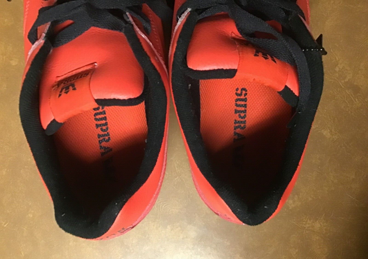 シューズ akkun SUPRA Antwuan Dixon Size Mens 12 Skate Shoes Red/Green (Skate