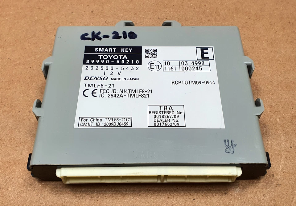 LEXUS GX460 2010-2011 LLAVE INTELIGENTE ENCENDIDO SIN LLAVE ECM 89990-60210 OEM JDM usado Foto 4 de 4