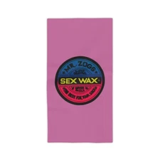 Mr. Zogs Sex Wax Classic Logo Premium Beach Towel Pink