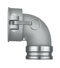 PT 6050000068-90° Elbow Coupler x Adapter-4"-Aluminum (40CAL)