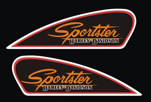 Kit Adesivi HARLEY DAVIDSON Sportster serbatoio vintage PVC alta qualità  tank | eBay
