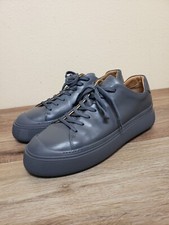 Men Tiger Of Sweden Torsgatan 4 Sneakers Shoes Gray Soft Leather EU 45 / US 11.5