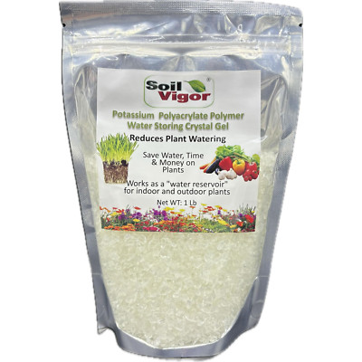 1LB Water Absorbing Crystals, Polymer, Soil Moist Medium Size