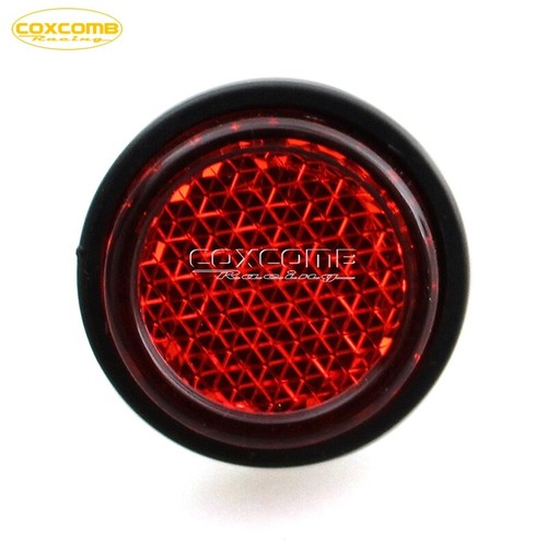 4Pcs Red Reflectors Screw on License Number Plate Reflective For Car Bus Bike - Picture 9 of 10