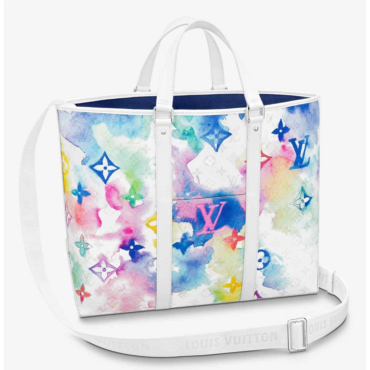 Louis Vuitton White Watercolor Multicolor Monogram