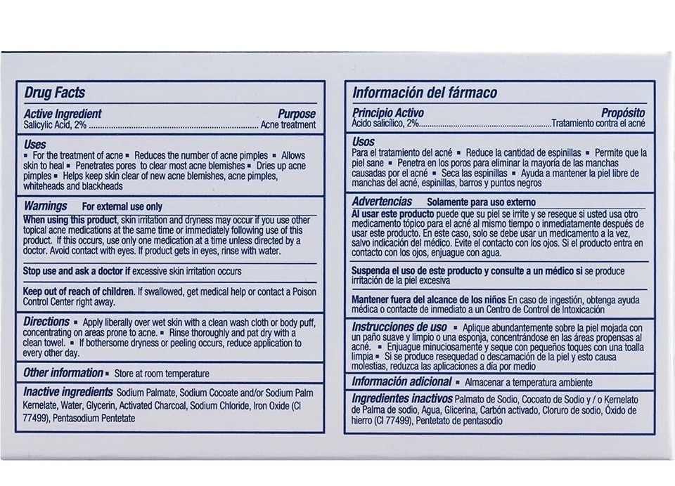 JABÓN BARRA ACNÉ CARBÓN ASEPXIA JABON PARA ACNE Barras de Carbono de 4oz. Foto 4 de 4