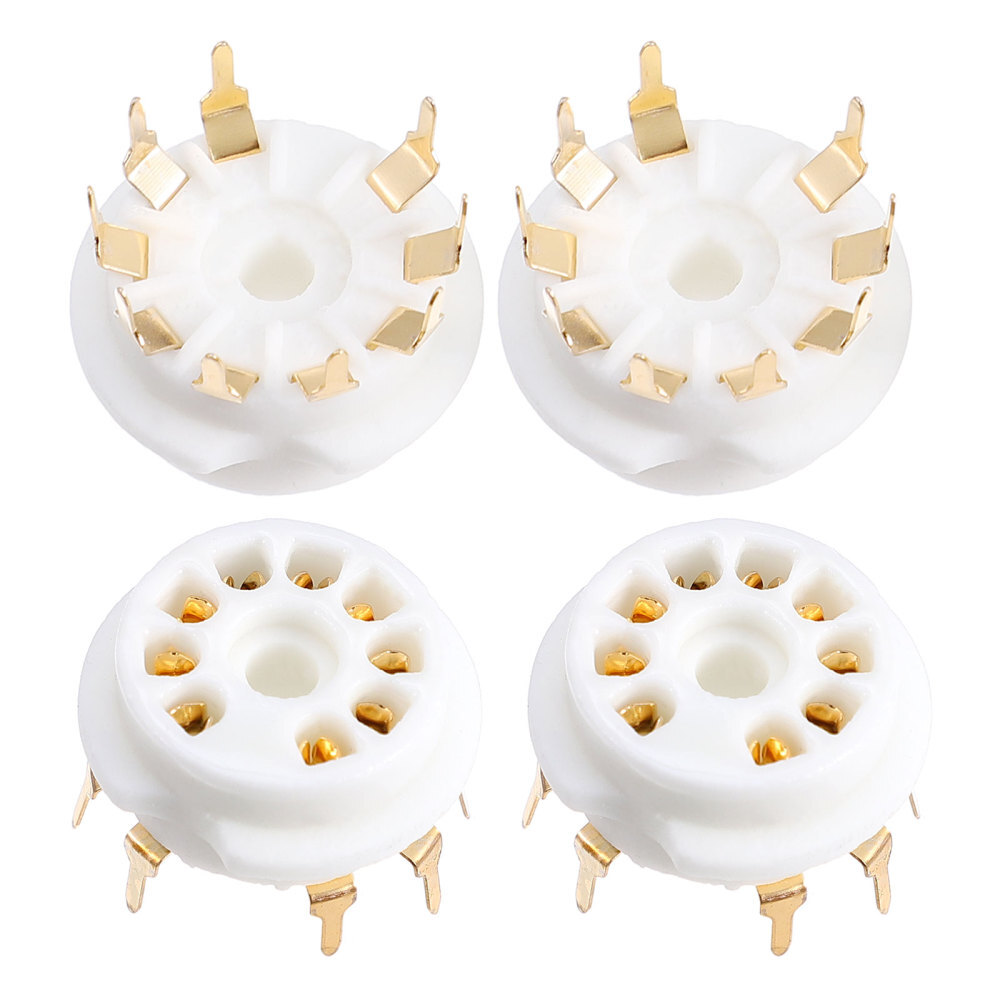 4 Pcs Tubing Kit Vacuum Pump Nine-pin Tube Holder Socket Gold-plated