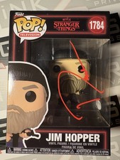 David Harbour Autograph Signed Jim Hopper Funko Pop! ACOA - Stranger Things
