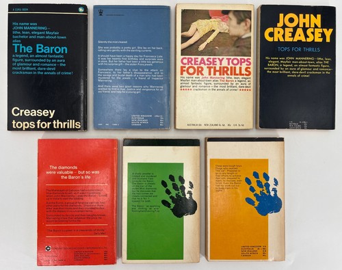 JOHN CREASEY THE BARON x 7 Books - Goes Fast - Frame The Baron - Goes East - Afbeelding 2 van 22