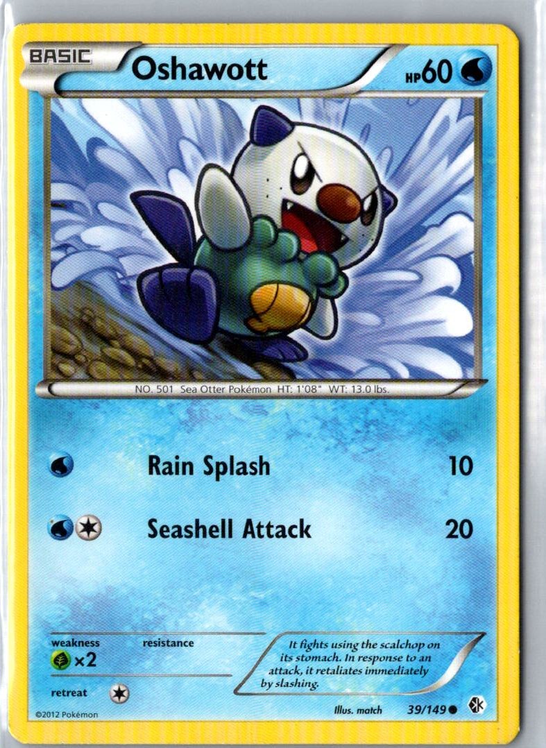 OSHAWOTT 39/149 COMMON BOUNDARIES CROSSED POKEMON LP