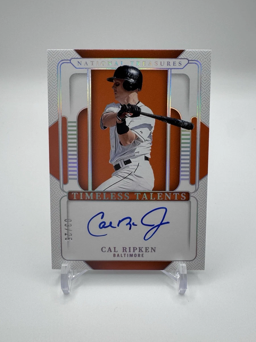 Cal Ripken, Jr.直書き直筆サイン パッチカード Cal Ripken Jr 2012 Panini Prime Cuts Hats Off Relic Autograph Card