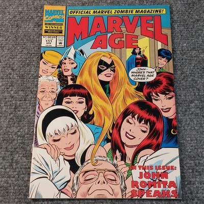 Marvel Age #111 Marvel Comics 1992 Women Of Marvel John Romita Sr