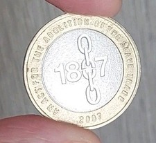 2 Pound Coin (1807) Abolition Of Slavery 2007 Rare Mint