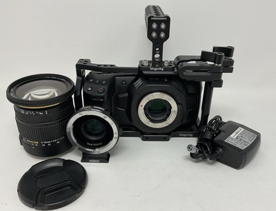 Blackmagic Pocket Cinema Camera 4K with MagicRig, Booster & Sigma Lens Bundle
