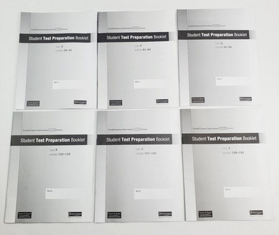 Fountas & Pinnell LLI Gold System Student Test Preparation Booklets Levels O-T