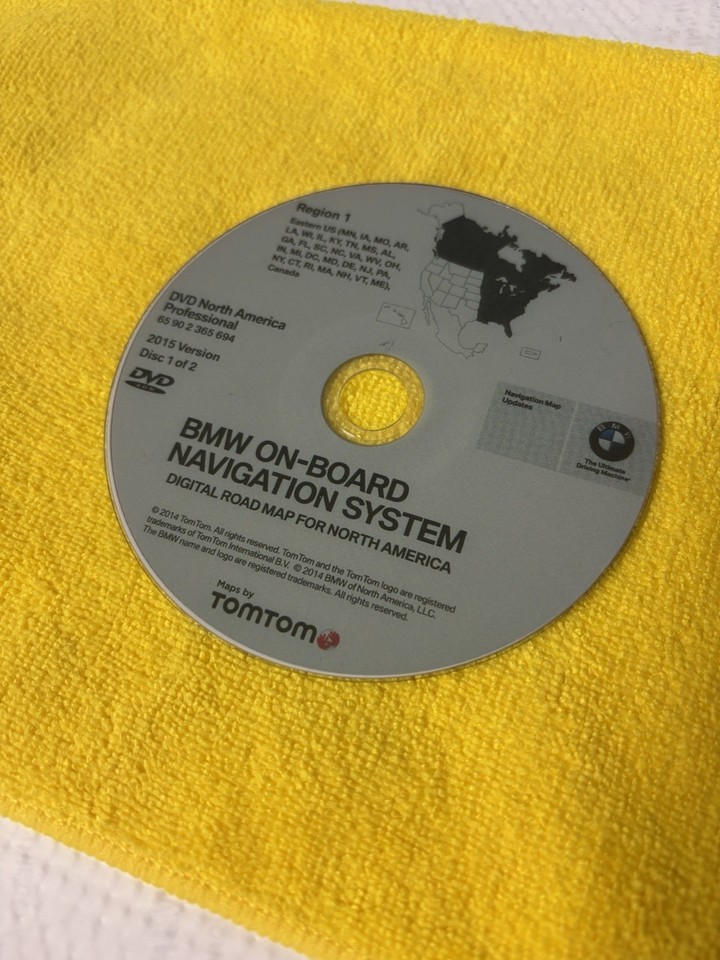 BMW CCC Navigation Map DVD Disc CD OEM Ver 2015 East Coast Genuine ...