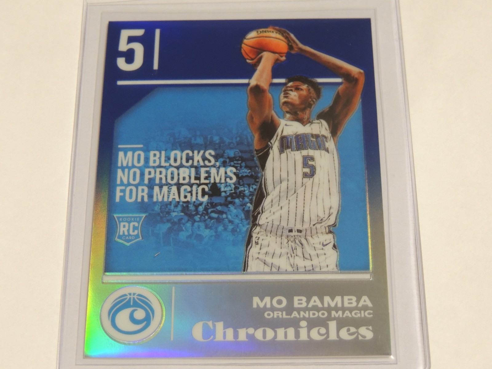 🔥 Mo Bamba 2018-19 Panini Chronicles #526 Blue Prizm Rookie 67/99 Orlando Magic