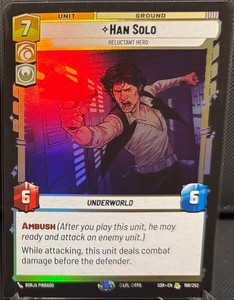Star Wars Unlimited: Spark of Rebellion Han Solo Foil (Rare)