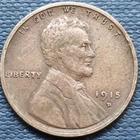 1915 D Lincoln Wheat Cent 1c Denver Better Grade #95363