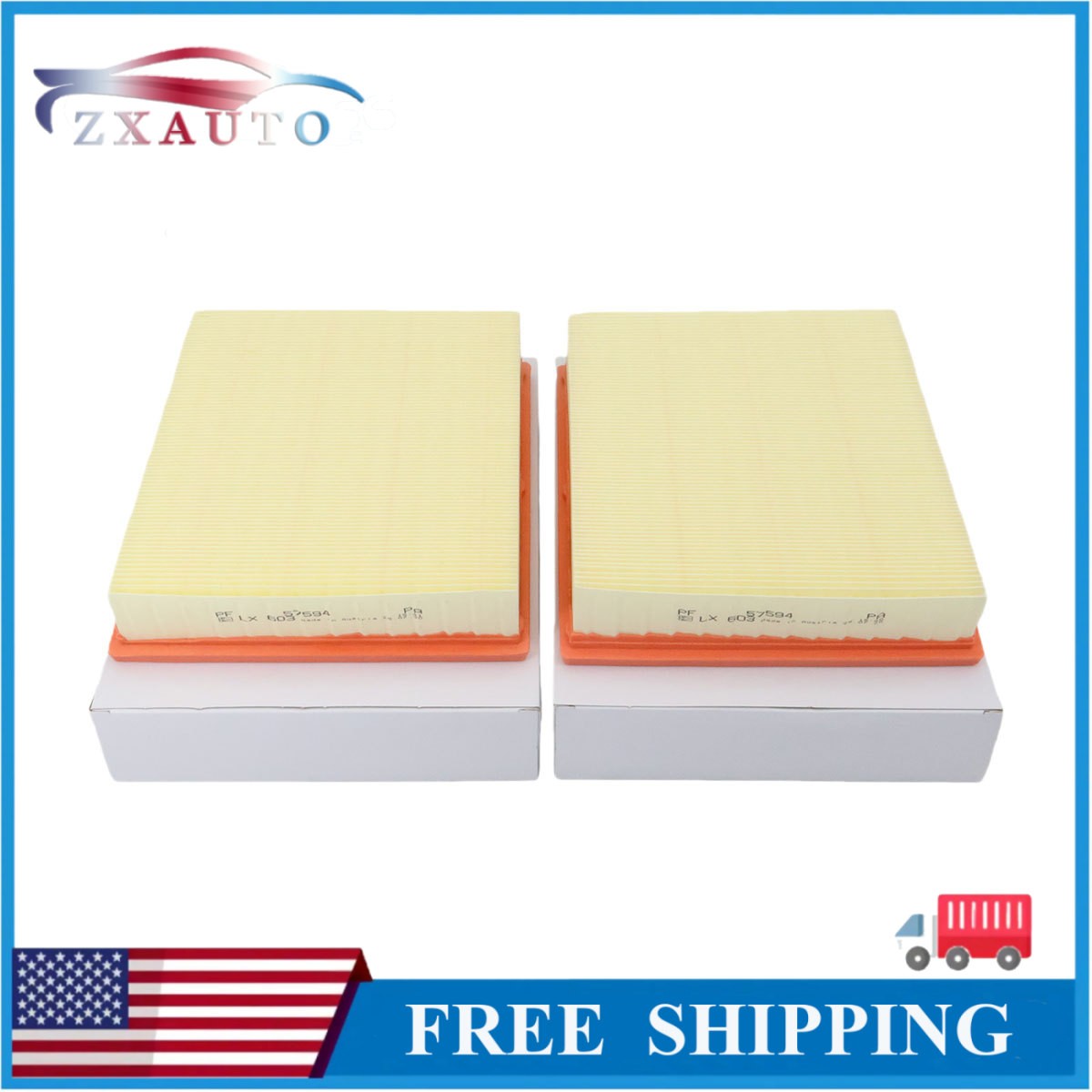 PF57594PA For 1998-2009 Bentley Arnage Models 2pcs Air Filter