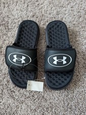 NWT UNDER ARMOUR Boys Slip On Slider Shoes Size 2Y