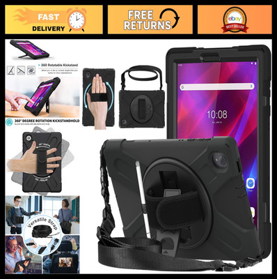 Heavy Duty Shockproof Case for 10.3'' Lenovo Tab M10 Plus & K10, 360° Stand, Stra