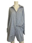 Blue and White Striped Women's 2 piece set, Size L — photo 5