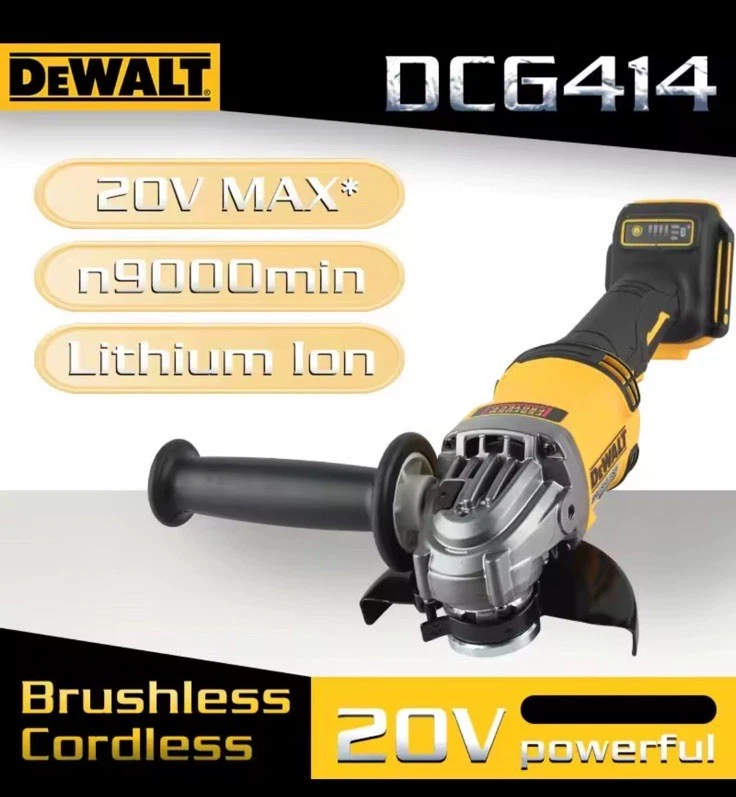 DeWalt DCG414 20V Brushless ANGLE GRINDER+ DCB206 BATT & CHARGER - USA SHIP L@@K - Image 2 of 4