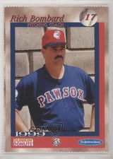 1999 Dunkin' Donuts Pawtucket Red Sox Rich Bombard #17 0q3