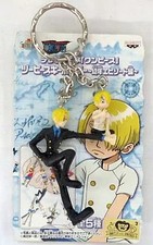 Key chain mascot character Sanji "One Piece" Two-piece key chain Childhood
