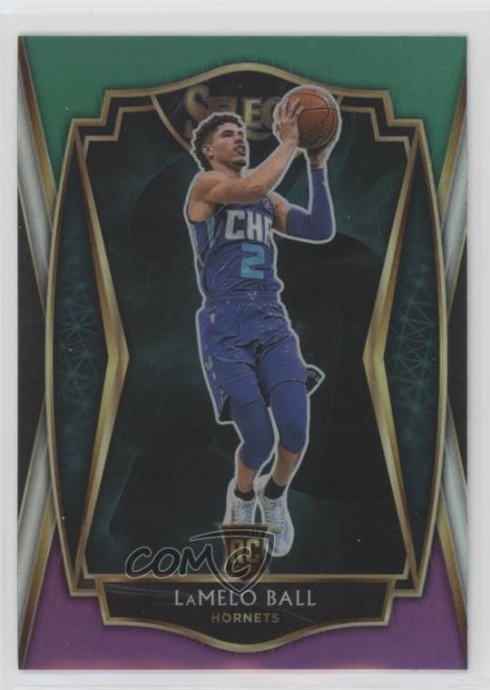 2020 Panini Select Premier Level Green White Purple Prizm Lamelo Ball #183 0wa5