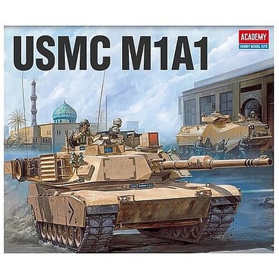 Academy M1A1 Abrams tank USMC - Plastic Model Military Vehicle Kit - 1/72 Scale