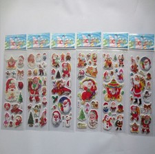 5 Sheets Christmas Stickers For Kids Xmas Craft Gift Card-Making Home Decoration