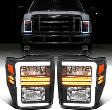 - Fits 2008-2010 Ford F250 F350 F450 F550 Super Duty Pickup Halogen Headlights L
