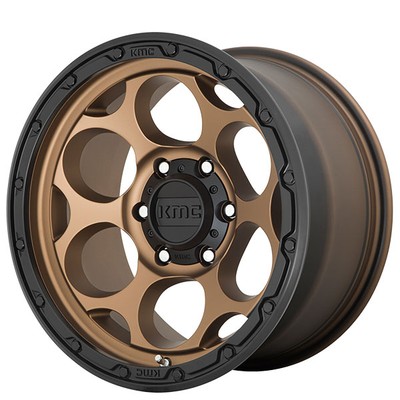 17x9 KMC Wheels KM541 Dirty Harry Matte Bronze W/ Black Lip Rims 6x139.7 (4pcs)