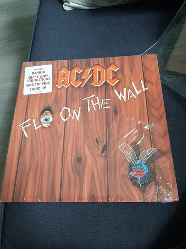 AC/DC - Fly On The Wall Promo Vinyl LP Masterdisk RL From 1985 with Hype Sticker