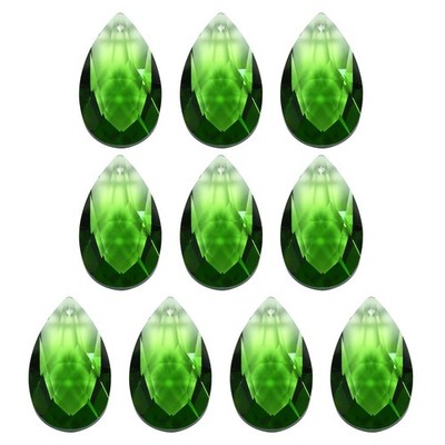 PATIKIL K9 Crystal Pendants Teardrop Beads, 10 Pack 38mm Chandelier Prisms Parts