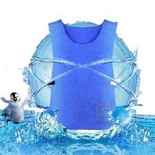Cooling Vest for Men and Women - Adjustable Cold Sports, Large, Blue
