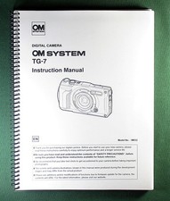 Olympus OM System TG-7 Instruction Manual: 266 Pages and Protective Covers 